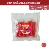 MIKA เจลลี่บุก รสสตรอเบอร์รี่ 75g x6 (1ถุง มี 5ซอง) (FJ0019) Konjac jelly strawberry flavor เจลลี่ผสมบุก มีใยอาหาร