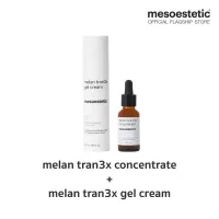 mesoestetic melan tran 3x แพ็คคู่ (ฟื้นบำรุงผิวสำหรับผู้ที่มีปัญหา ฝ้ากระ และ จุดด่างดำ)