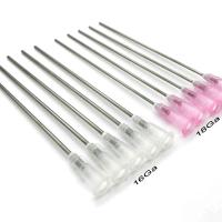 5/10/25pcs Tip 16Ga 18Ga Extra Long Total length 100mm Blunt Tip Flat Head Paste Syringe Adhesive Glue Liquid Dispensing Needle  by Hs2023