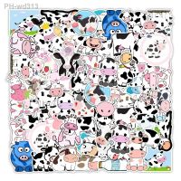 10/30/50PCS Cartoon Cute Cow Cow Graffiti Sticker Laptop Guitar Skateboard Mobile Phone Children Gift Toy Sticker Wholesale