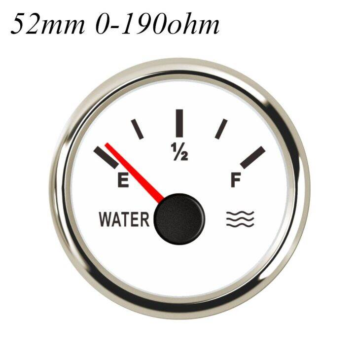 2" Universal Marine Auto Fuel Oil Tank Level Gauge Meter 0 190ohm Signal For Boat Tuck