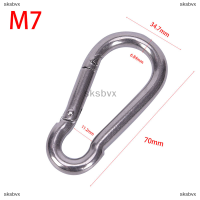 sksbvx 304สแตนเลสสปริง carabiner Snap Hook พวงกุญแจ Quick Link LOCK BUCKLE