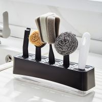 [COD] cleaning brush set with drain cup steel wire ball handle bowl stove