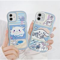 เคสโทรศัพท์มือถือ แบบนิ่ม ลาย Cinnamoroll ป้องกันเลนส์ สําหรับ iPhone 14 13 12 SE2020 X XR Xs 7 8