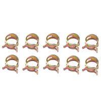 【Automart Shop】10Pcs 6Mm คลิปสปริงวาล์วเชื้อเพลงสายท่อน้ำมัน Clamps