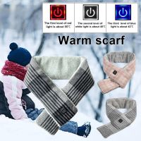 ☇ 5v 5w Winter Heating Scarf USB Charging Electric Heated Scarf Christmas Women Man Neck warmer Shawl scarves For Cycling Camping