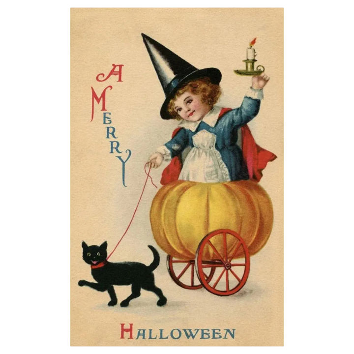 vintage-halloween-theme-postcard-adorable-exquisite-craftsmanship-postcard-gifts-for-family-friends-neighbors