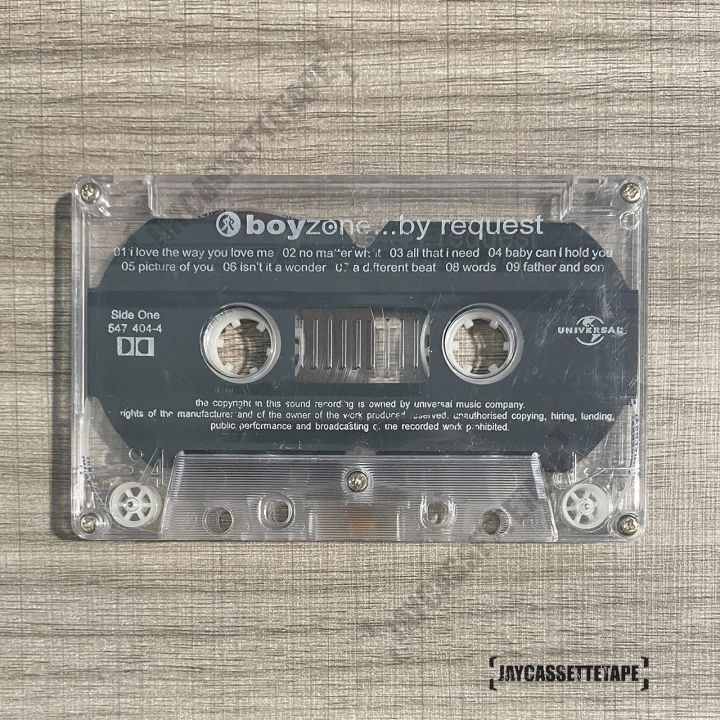 เทปเพลง-เทปคาสเซ็ต-เทปคาสเซ็ท-cassette-tape-เทปเพลงสากล-boyzone-อัลบั้ม-by-request