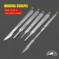 eChenZiWoDianZiKeJiYo Scalpel Handle Pet Dog Cat Scalpel Handle With Scalespurgical Blade Utility Knife Carving Knife Veterinary Instrument