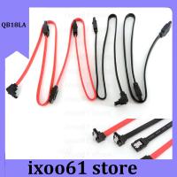 ixoo61 store 40cm red black Straight Right-angle SATA Cable 3.0  III  To Hard Disk Drive SSD HDD Sata 3 wire For Motherboard High Speed lead