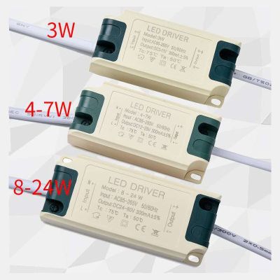 External  LED Power Supply 3W/4-7W/8-24W Driver Adapter AC85-265V Lighting Transformer With IC Isolation For Downlight.etc. Electrical Circuitry Parts