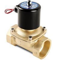 1/2" 3/4" 1" 2" inch Normally Closed Brass Solenoid Valve 220VAC 110VAC 24VDC 12VDC 24VAC Direct Acting For Water Gas Oil Plumbing Valves