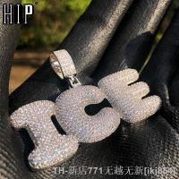 卍❈✳  Hip Hop Custom Name Iced Out Letters Chain Pendants Necklaces Men Jewelry With Gold  Cuban Tennis