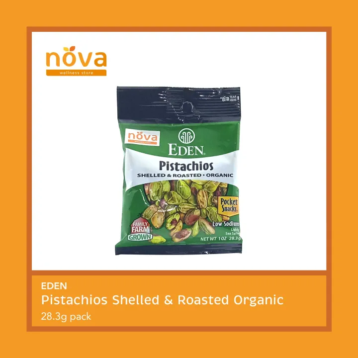 Eden Pistachios Shelled & Roasted Organic 28.3g (pack) Lazada PH