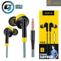 หูฟังเรียวมี Realme T-018 HD Sound Extra Bass ของแท้ เสียงดี ช่องเสียบแบบ 3.5 mm Jack ใหม่ล่าสุด รับประกัน1ปี BY GESUS STORE