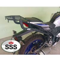 Rear Rack แร็คหลัง แร็คท้าย SSS ตะแกรงท้าย ตะแกรงหลัง YAMAHA R15M (2022-2023) เหล็กหนา แข็งแรง ขนาด กว้าง 8.5 นิ้ว ยาว 8 นิ้ว