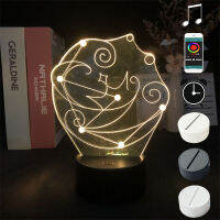 3D Atmosphere Lamp USB Powered Genshin Impact Night Light LED Kids Fans Gift Room Decor Bluetooth Speaker