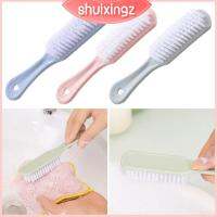 SHUIXINGZ 4Pcs พลาสติกทำจากพลาสติก แปรงที่สะอาด แบบพกพาได้ มินิมินิ เครื่องมือทำความสะอาดมือ ทนทานต่อการใช้งาน อุปกรณ์อเนกประสงค์ ทำความสะอาดรองเท้า รองเท้าผ้าใบรองเท้าซักรีดเสื้อผ้า