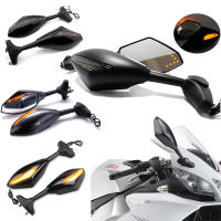 สำหรับฮอนด้า CBR 600 F3 F4 F4i CBR1000RR สำหรับซูซูกิ GSXR1000 GSXR750รถจักรยานยนต์มองหลังกระจกมองข้าง LED เปิดสัญญาณไฟ