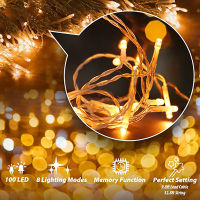 Led Holiday Lights 24V-31V 100M 50M 30M 20M 10M Waterproof Fairy Light Tree Garland Outdoor Christmas String Lighting