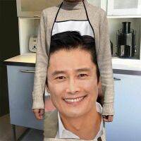 1 ชิ้น Lee Byunghun นักแสดงผ้ากันเปื้อนห้องครัวผ้ากันเปื้อนทำอาหารสำหรับบุรุษอุปกรณ์เบเกอรี่สุภาพสตรีผ้ากันน้ำมัน 0421