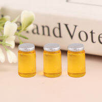 Graceful 3pcs 1/12ตุ๊กตาบ้านจำลอง Jam bottle Honey POT MINI Home KITCHEN Toy