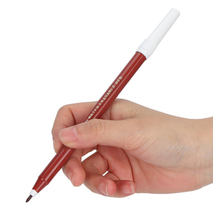 ปากกาเขียนผ้าสีเทียนเขียนผ้า6ชิ้นสำหรับลวดลายเส้นภาพวาดด้วยตนเองสำหรับงานปักงานฝีมือ