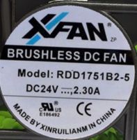 2023 ☆ XFAN Ruilian RDD1751B2-5 17251 24V 2.30A 17CM แกนพัดลมทำความเย็น