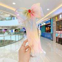 Childrens hairpin ided hair gradient streamer hair accessories