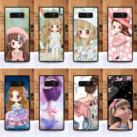 เคส Samsung Note 8  ลายการ์ตูนเด็กผู้หญิงน่ารัก งานเกรดในห้าง เคสขอบนิ่มไม่กินขอบ เคสมือถือ เคสโทรศัพท์ เคส TPU case กรอบมือถือ กรอบโทรศัพท์