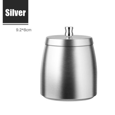 Ashtrays Stainless Home Outside Covered Smell Proof Ash For Odorless Trays Windproof Ashtray Outdoor Lid