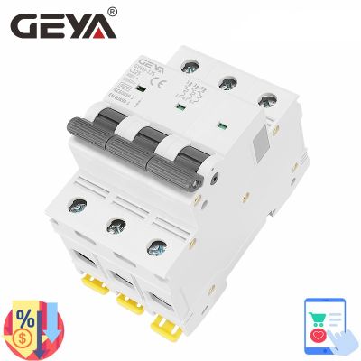 【LZ】 GEYA GYM9-125 MCB 3P 80A 100A 125A AC C Curve Circuit Breaker Miniauture Circuit Breaker 3Pole Width 53.4mm 400V 6KA