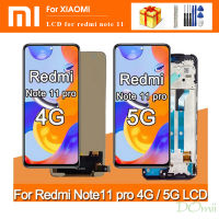 จอ Lcd แบบดั้งเดิมสำหรับ Xiaomi Redmi Note 11 Pro (ทั่วโลก) 2201116TG หน้าจอสัมผัสจอแสดงผลแอลซีดีดิจิทัล2201116TI พร้อมกรอบสำหรับ Redmi Note 11 Pro 5G