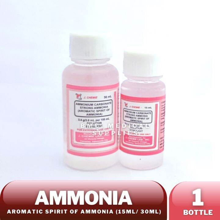 Aromatic Spirit of Ammonia 15ml and 30ml Lazada PH
