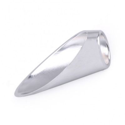 【JH】 Decoration Plastic Car 8.2cm x 2.4cm Roof Chrome-plated Antenna Modeling Cover Accessories