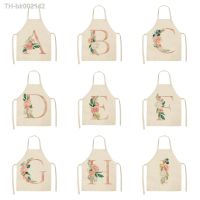 ❍♠☢ Apron Kitchen Letter Alphabet Letter A to Z Alphabet Pattern Kitchen Apron Sleeveless Cooking Cleaning Tools Kitchen supplies