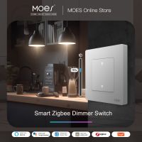 สวิตช์ไฟหรี่อัจฉริยะ ZigBee ซีรีย์แหวนดาวสำหรับหรี่แสงสมาร์ทแอปทำงานกับ Alexa Google Home Dimmable 1-3Gang