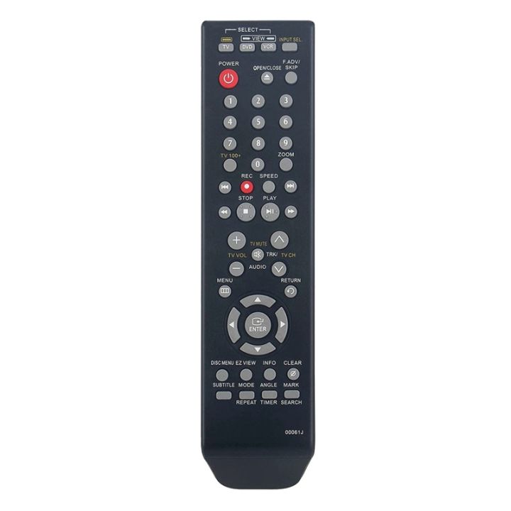 1-piece-00061j-dvd-vcr-remote-control-replacement-black-easy-to-use-for-samsung-player-recorder-dvd-v9800-dvd-v9700-dvd-v9800m-dvdv9800-dvdv9700