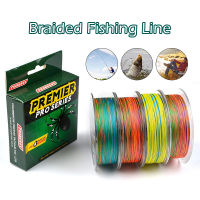 สาย pe 4 สาย PE ถัก 4 หลากสี เหนียว ทน ยาว 100 เมตร สายพีอี PE ถัก 4 เอ็นตกปลา Multicolor   Fishing Braided Line PE Material 4 Strands SP163