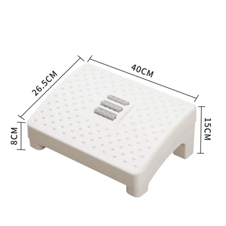 durable 7D Footrest with Massage Rollers Under Desk Foot Rest Stool