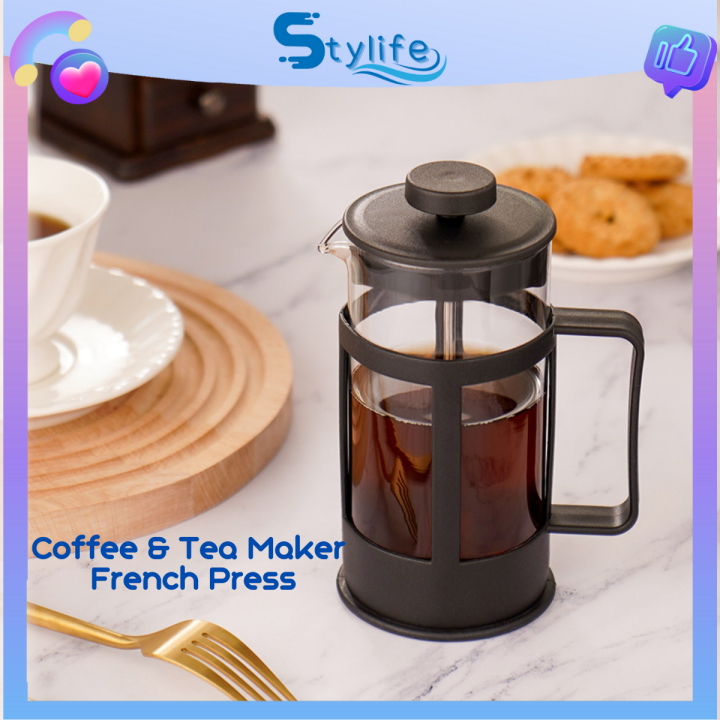 Coffee & Tea Maker French Press With Stainless Steel Filter 300ml and