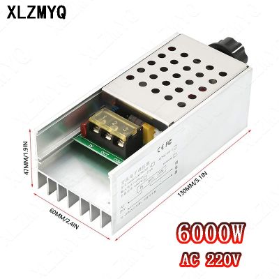 ♕▲ AC 220V SCR 6000W 220V Electronic Dimmer Voltage Regulator Controller Regulator Speed For Dimming Speed Thermostat 3000W