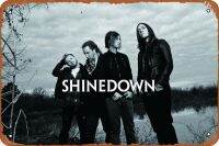 เพลง,เพลง,โลหะทางเลือก,ผ้า Shinedown, -ป้ายโลหะโปสเตอร์วงส่องแสงโลหะดีบุกเครื่องตกแต่งฝาผนังย้อนยุคสำหรับบ้าน,ถนน,ประตู,บาร์,สโมสร,ร้านอาหาร,คาเฟ่,ป้ายโลหะ8X12นิ้วเป็นของขวัญสัญลักษณ์ผับร้านค้า