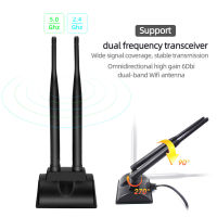 Dual Band WiFi Router Dual RP-SMA Male Signal Booster Antenna Network Amplifier 2.4GHz 5GHz 5.8GHz Wireless Extender