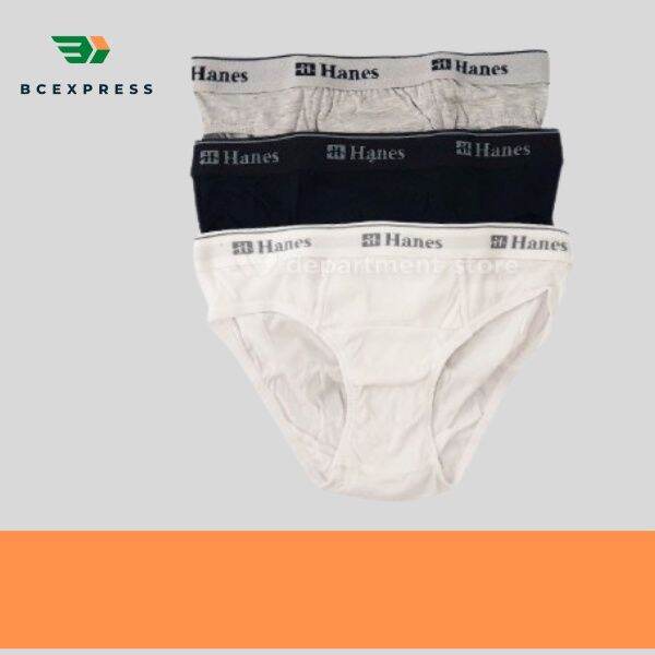 COD Hanes Brief Mens Bikini 3pcs Lazada PH