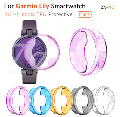 Zenia TPU ผิวเปลี่ยน Shell สำหรับ Garmin Lily กีฬาอุปกรณ์เสริมสำหรับนาฬิกาอัจฉริยะ