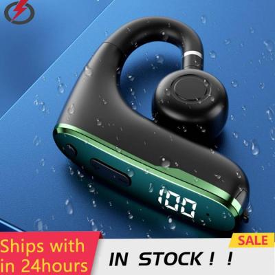 ZZOOI Bone Conduction 2022 Wireless Headset Business Sports TWS Earphones With Mic Handsfree Earphones LED Display Earbuds Dropship
