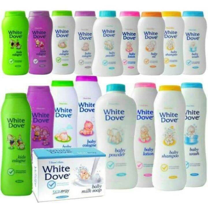 WHITE DOVE PRODUCTS baby milk soap/oil/powder/shampoo/wash/lotion ...