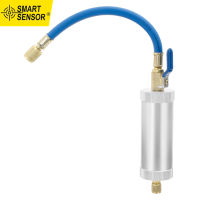 Smart Sensor R12 R134A R22เครื่องปรับอากาศน้ำมันฉีดฉีดสีย้อมเครื่องมือ2ออนซ์1/4 "Pure Liquid Coolant Filler รถอุปกรณ์เสริม