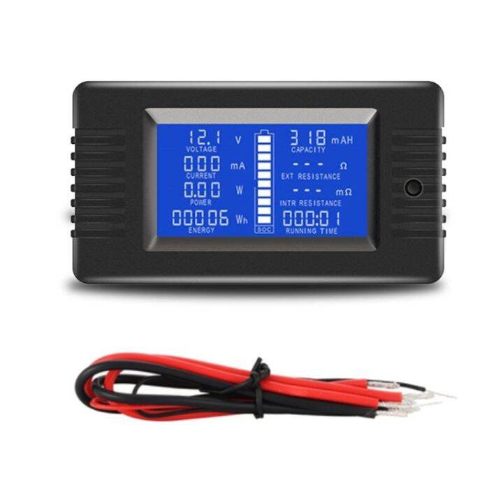 DC 0100V 10A 1000W LCD Digital Voltmeter Ammeter Wattmeter Voltage